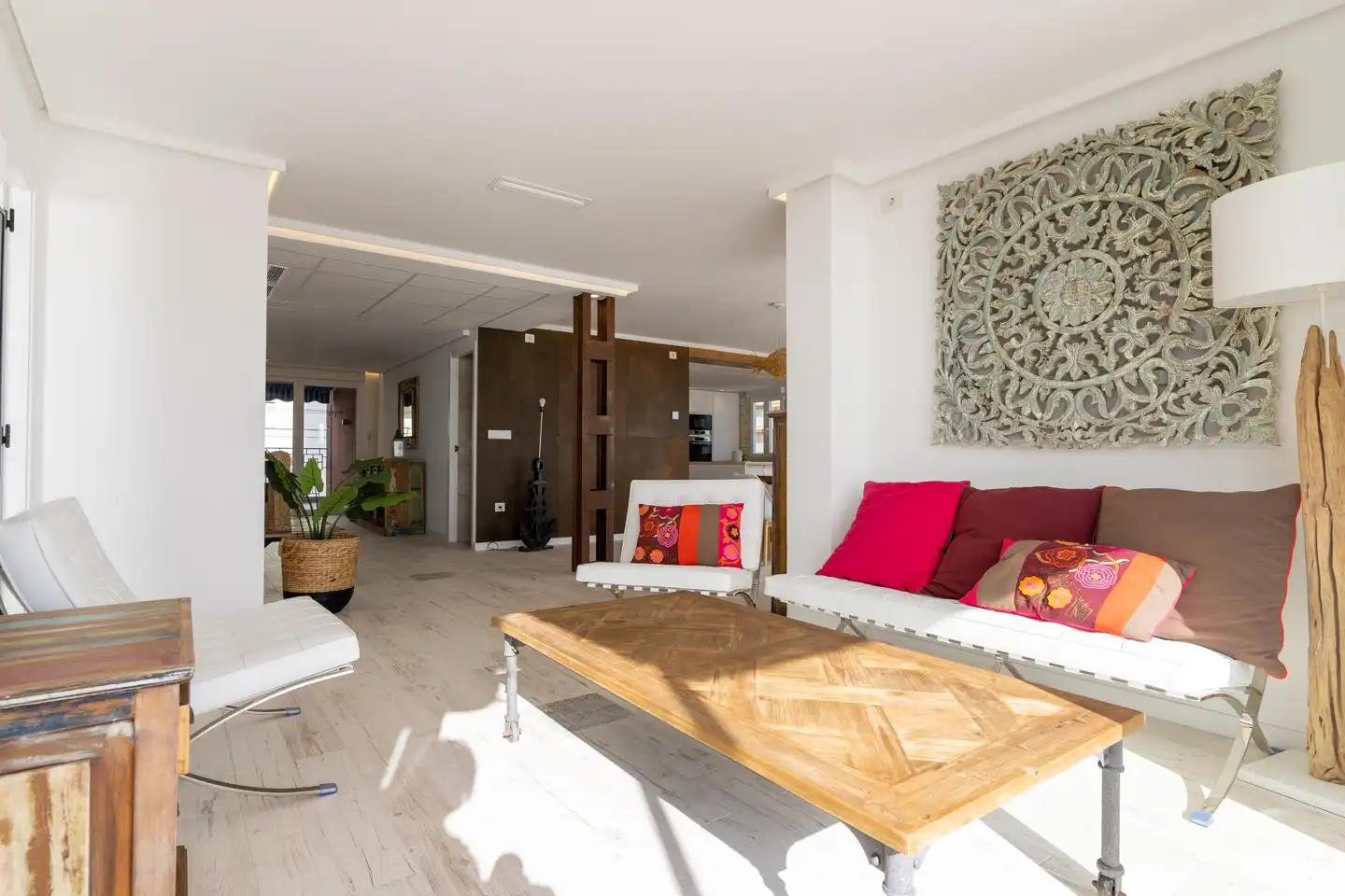 Wohnzimmer von Wohnung zum Verkauf in Santa Pola mit Klimaanlage, Heizung und Terrasse