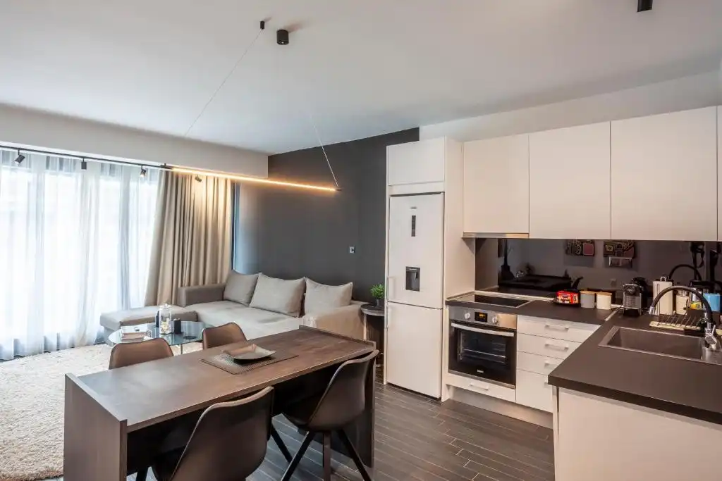 Kitchen of Flat for rent in Burgos Capital  with Air Conditioner, Furnished and TV