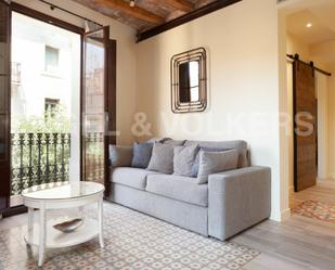 Living room of Apartment to rent in  Barcelona Capital  with Air Conditioner, Furnished and Balcony