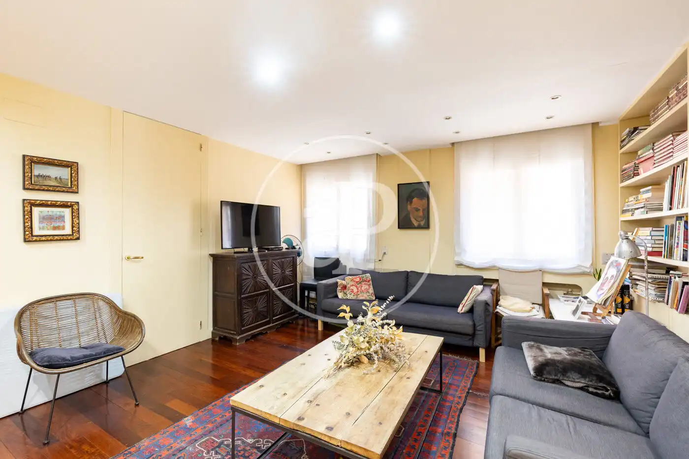 Sala de estar de Piso en venta en Barcelona con Aire acondicionado y Calefacción