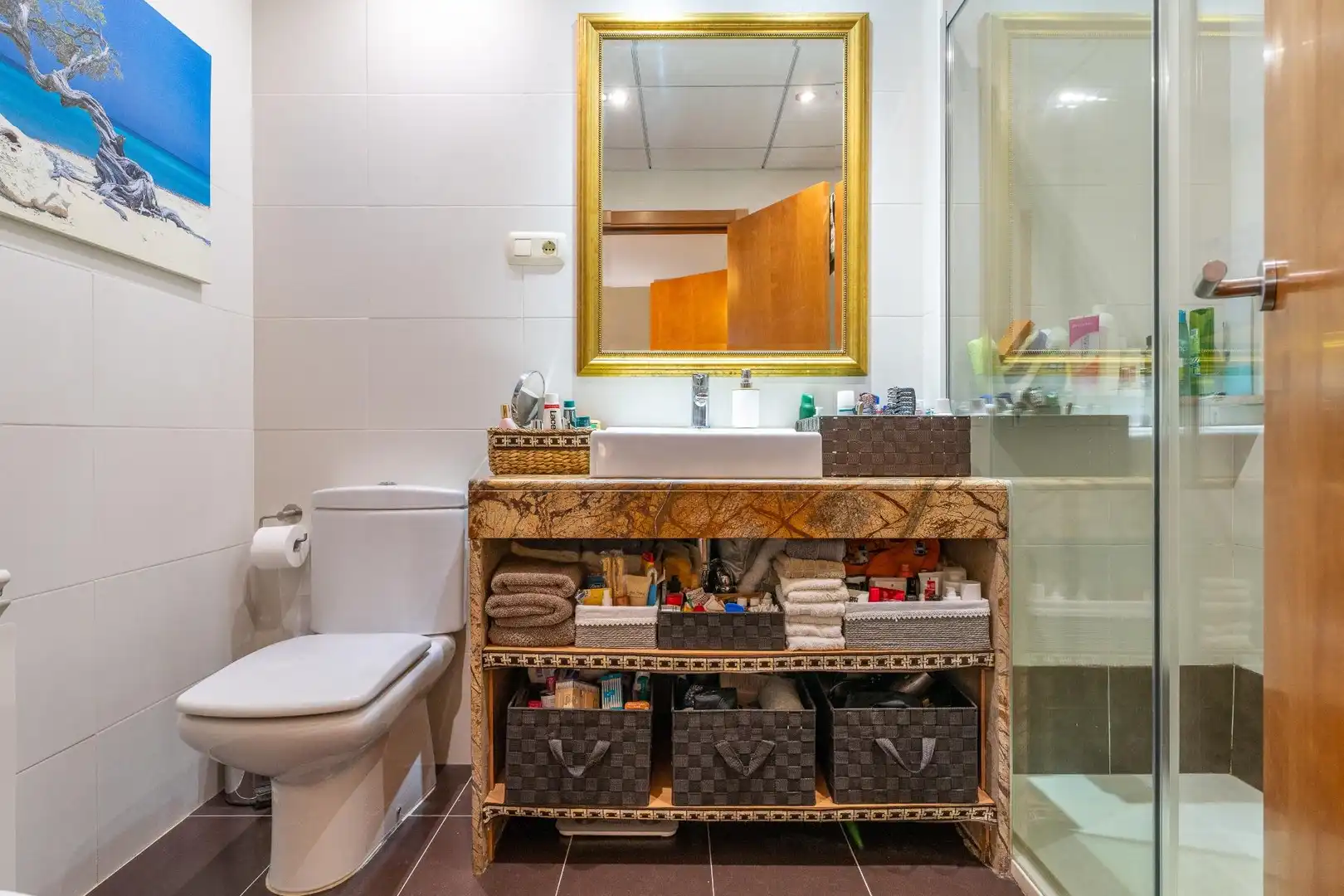 Baño de Casa adosada en venta en Montbrió del Camp con Aire acondicionado, Calefacción y Jardín privado