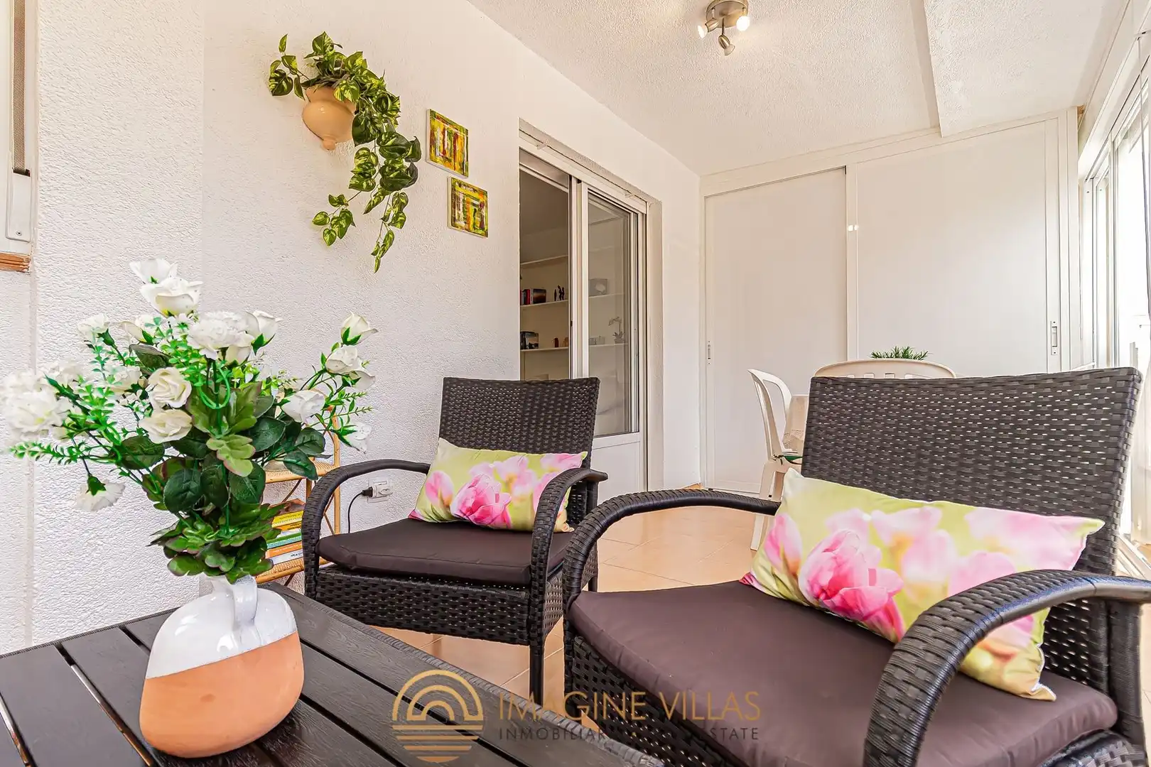 Terraza de Apartamento en venta en La Manga del Mar Menor con Amueblado y Piscina comunitaria
