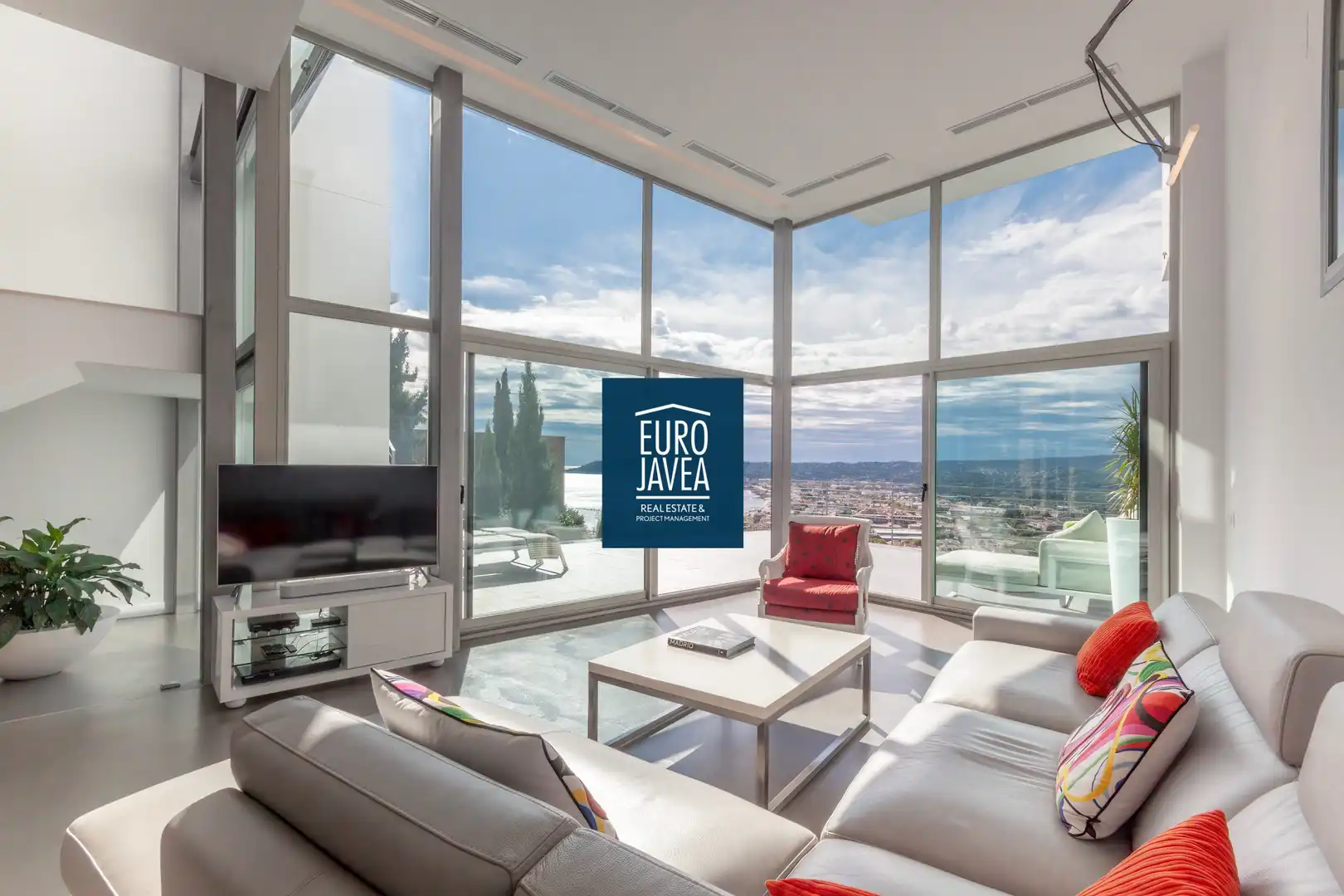 Living room of Houses for sale in Jávea / Xàbia  with Air Conditioner, Private garden and Terrace