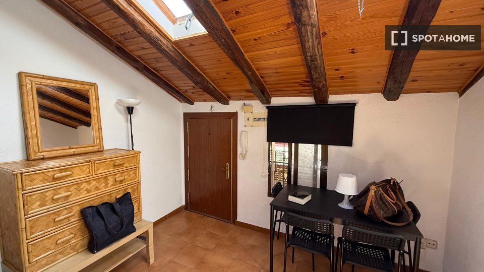 Sala d'estar de Pis de lloguer en  Madrid Capital amb Aire condicionat, Calefacció i Moblat