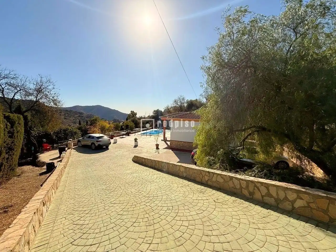 Außenansicht von Haus oder Chalet zur Miete in Almogía mit Heizung, Privatgarten und Terrasse