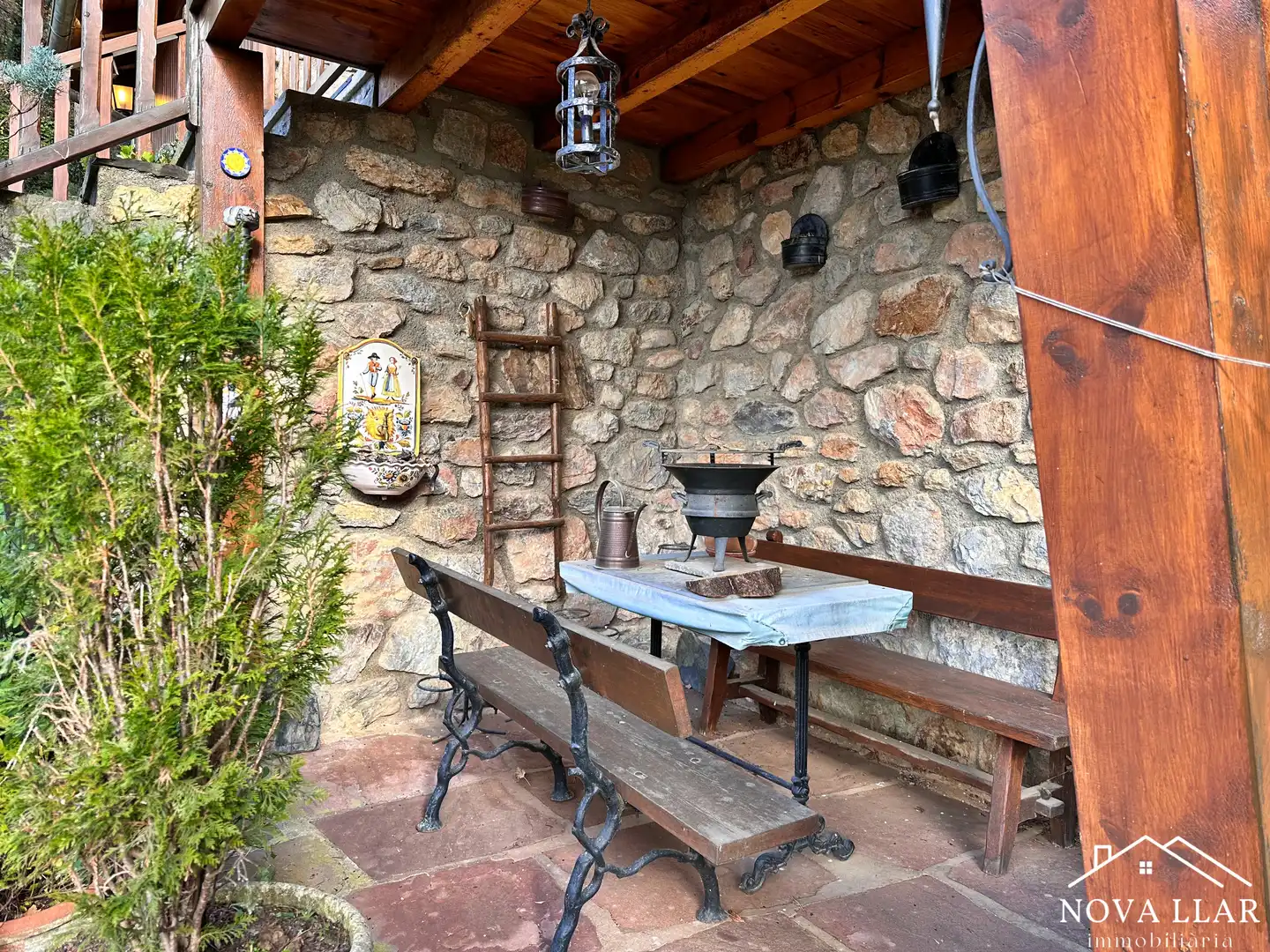 Terraza de Casa o chalet en venta en Ribes de Freser con Calefacción, Jardín privado y Parquet