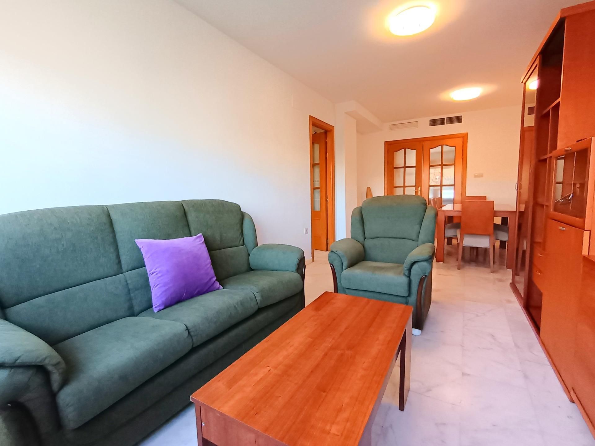 Living room of Flat for rent in Alicante / Alacant  with Air Conditioner, Furnished and Balcony