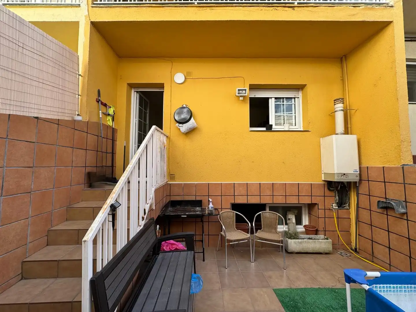 Terraza de Casa adosada en venta en La Palma de Cervelló con Aire acondicionado, Calefacción y Parquet