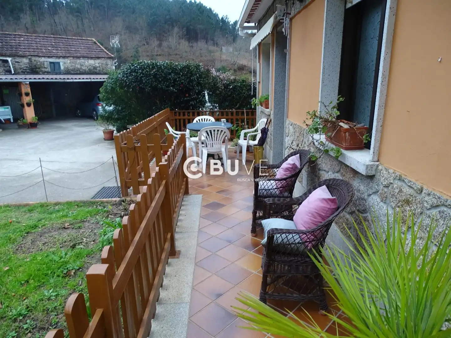 Terraza de Casa o chalet en venta en Moraña con Calefacción, Jardín privado y Parquet