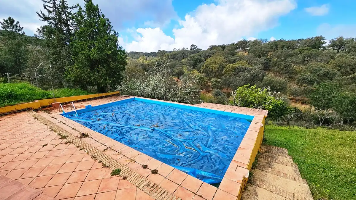 Piscina de Finca rústica en venta en Cortegana con Jardín privado, Terraza y Piscina