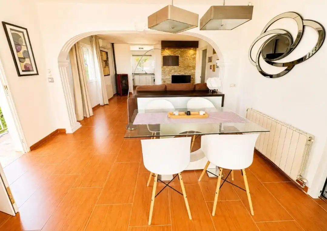 Dining room of Houses for sale in Calpe / Calp  with Air Conditioner, Heating and Private garden