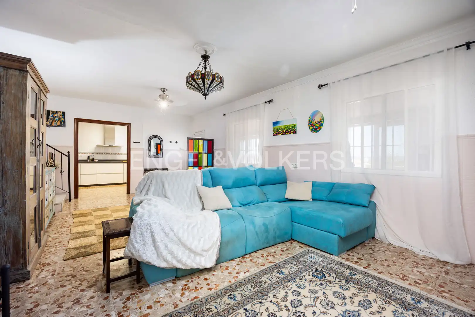Sala de estar de Casa o chalet en venta en Chiclana de la Frontera con Aire acondicionado, Calefacción y Jardín privado