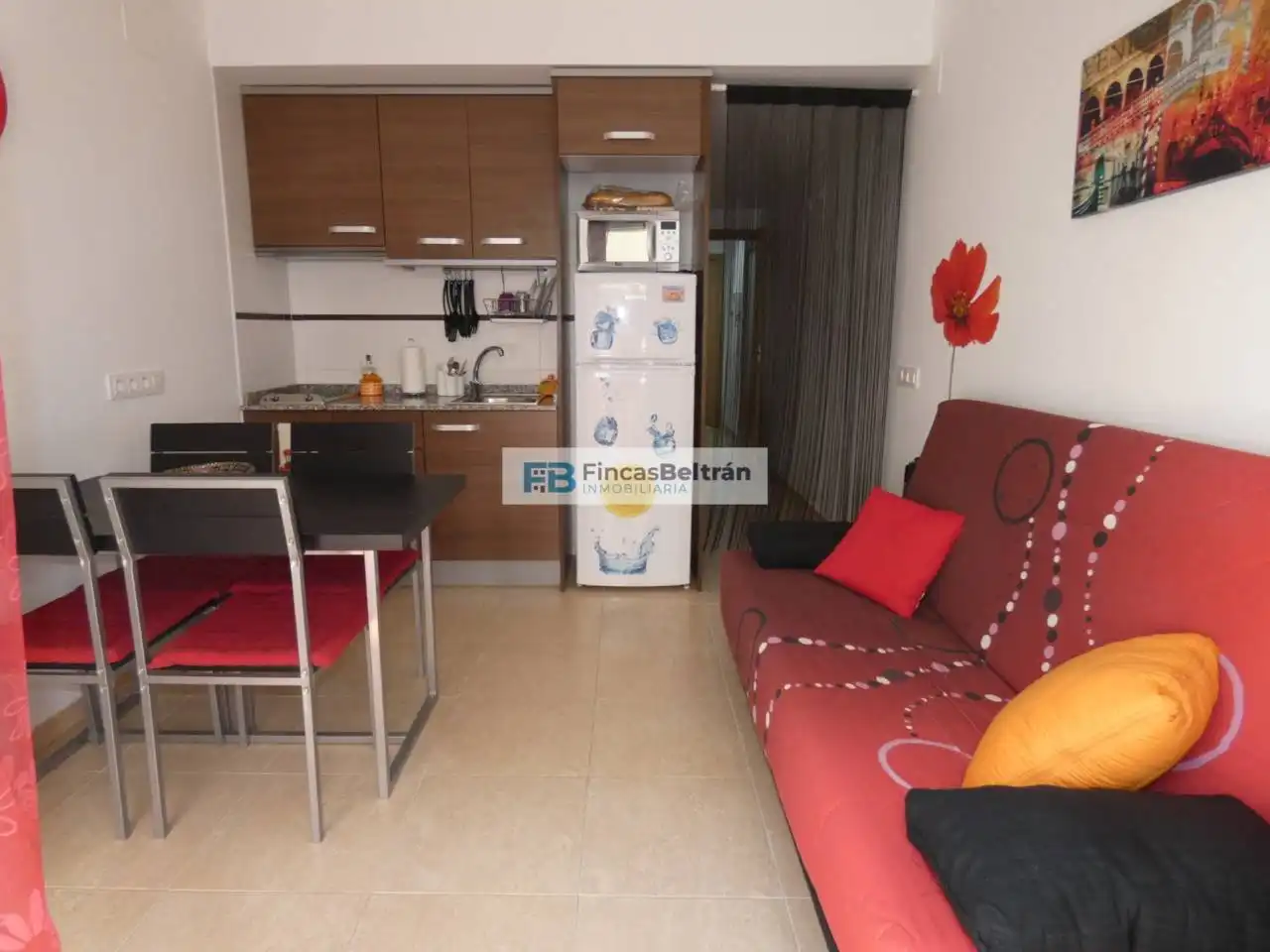Cuina de Apartament en venda en Benicarló amb Aire condicionat, Terrassa i Moblat