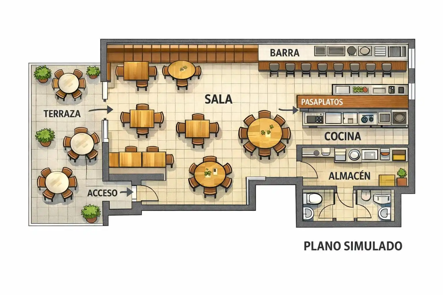 Commercial properties for rent in Barcelona  with Air Conditioner