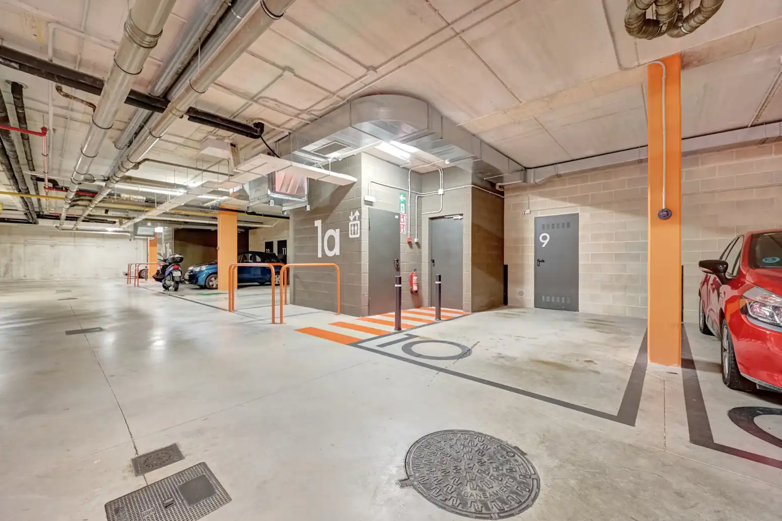 Parkplatz von Wohnung zum Verkauf in Burlada / Burlata mit Heizung, Terrasse und Abstellraum