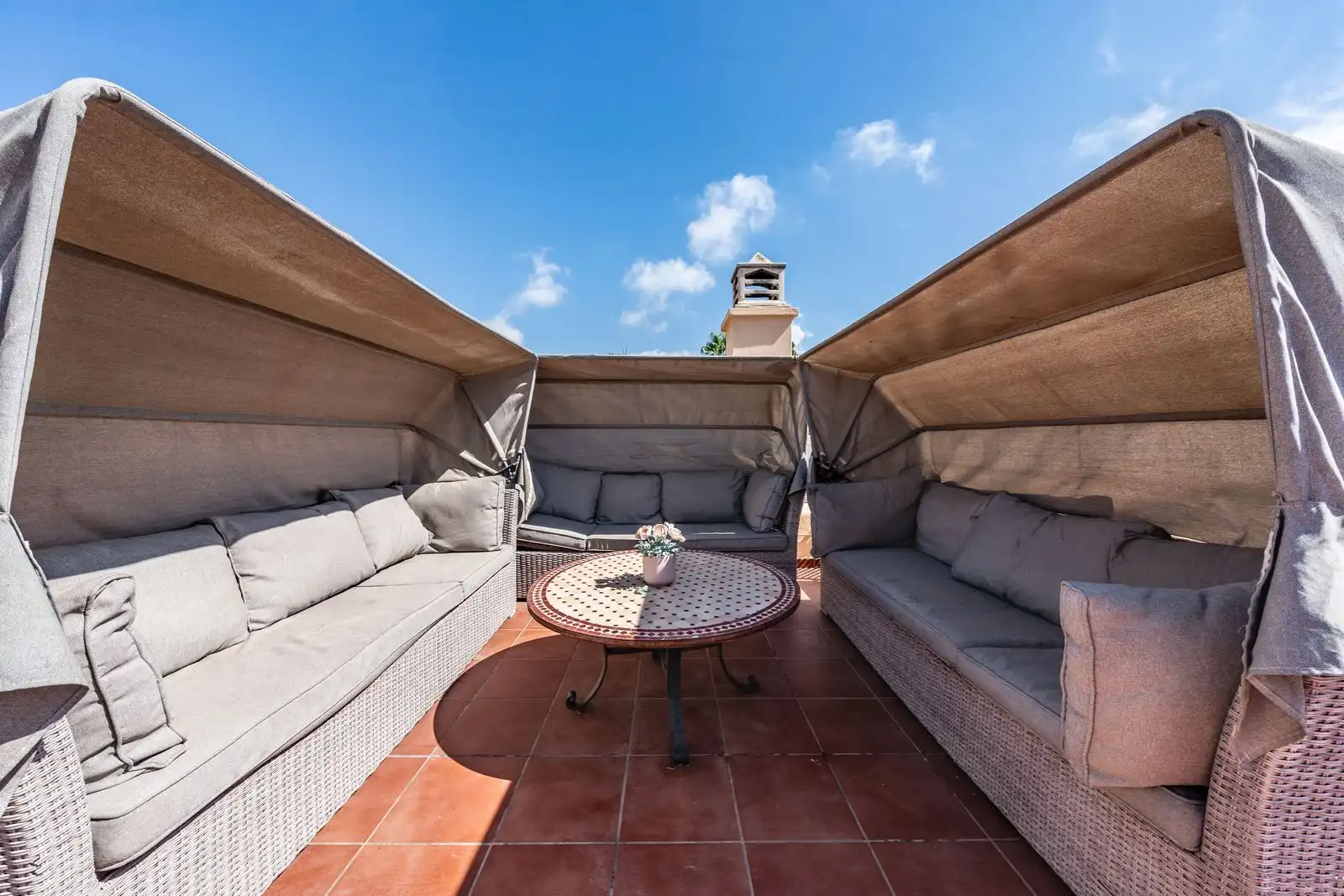 Terraza de Casa adosada en venta en Marbella con Aire acondicionado, Amueblado y Internet