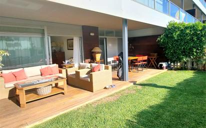 Terrace of Flat for sale in Manilva  with Air Conditioner