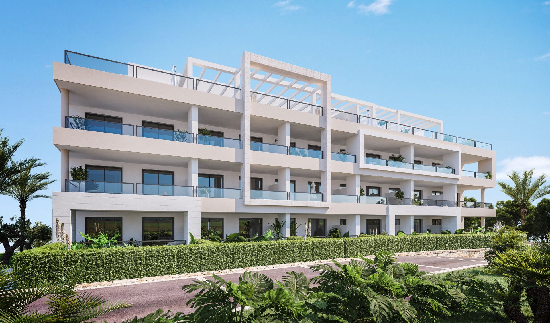 Vista exterior de Apartament en venda en Mijas amb Terrassa, Piscina i Piscina comunitària