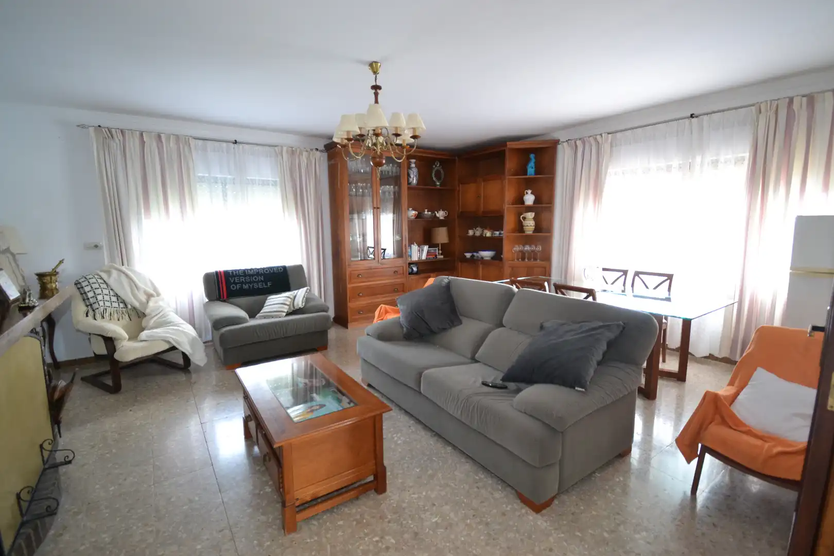 Sala de estar de Casa o chalet en venta en Villar del Pedroso con Aire acondicionado, Calefacción y Jardín privado