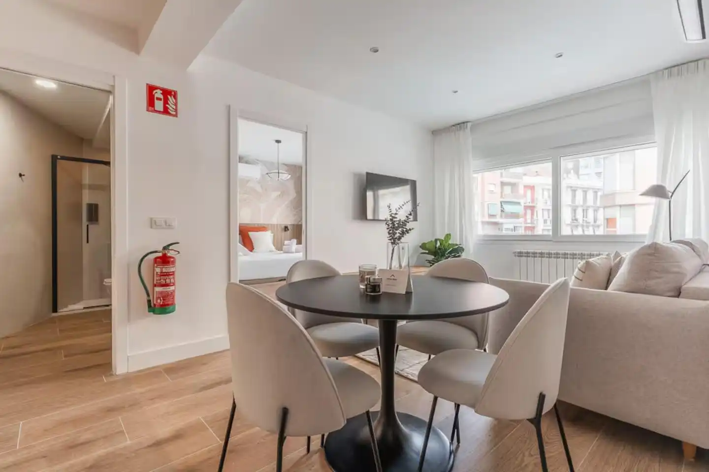 Esszimmer von Wohnung zum Verkauf in Madrid mit Klimaanlage, Heizung und Privatgarten