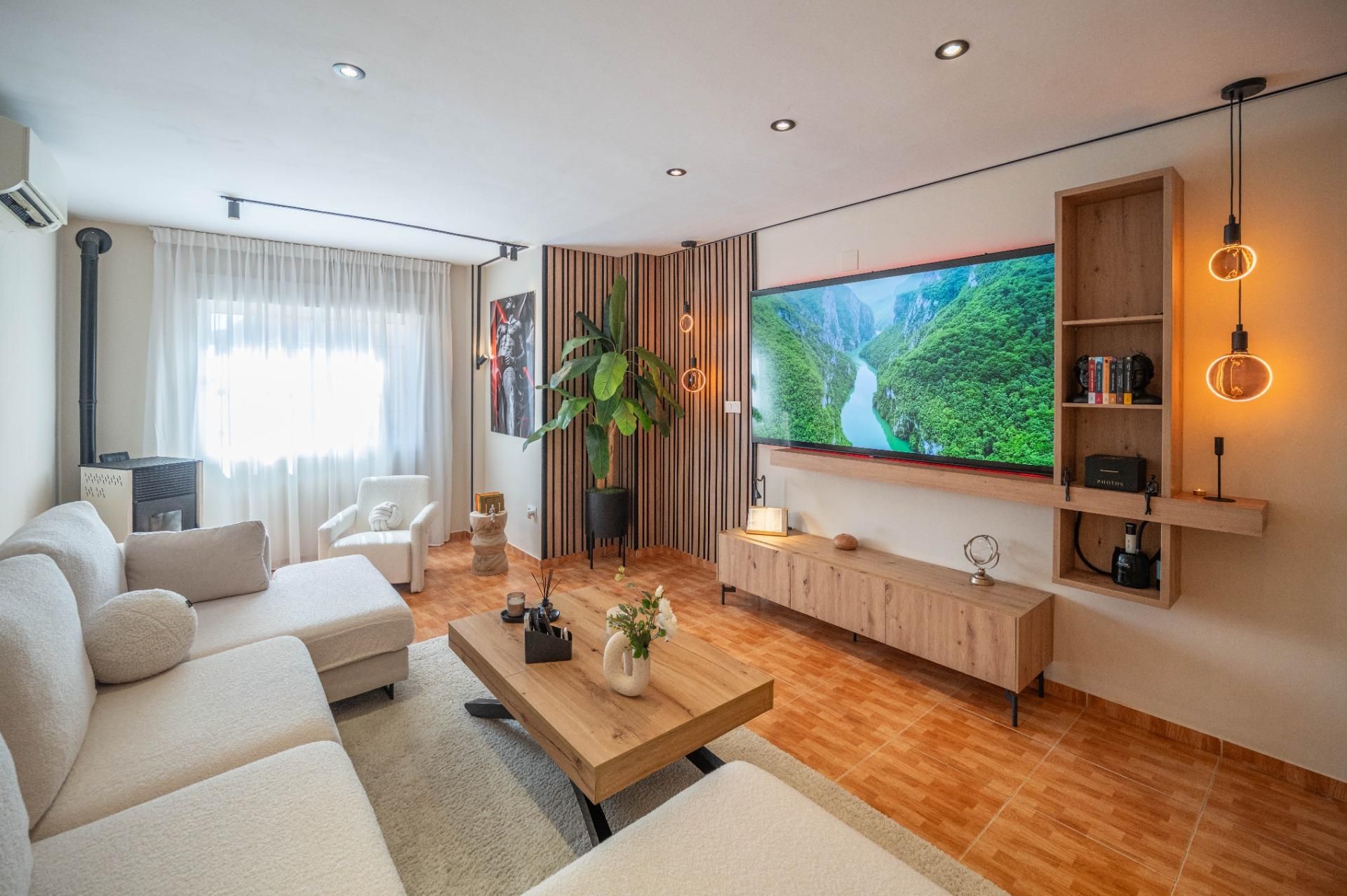 Sala d'estar de Pis en venda en Vegas del Genil amb Aire condicionat i Moblat