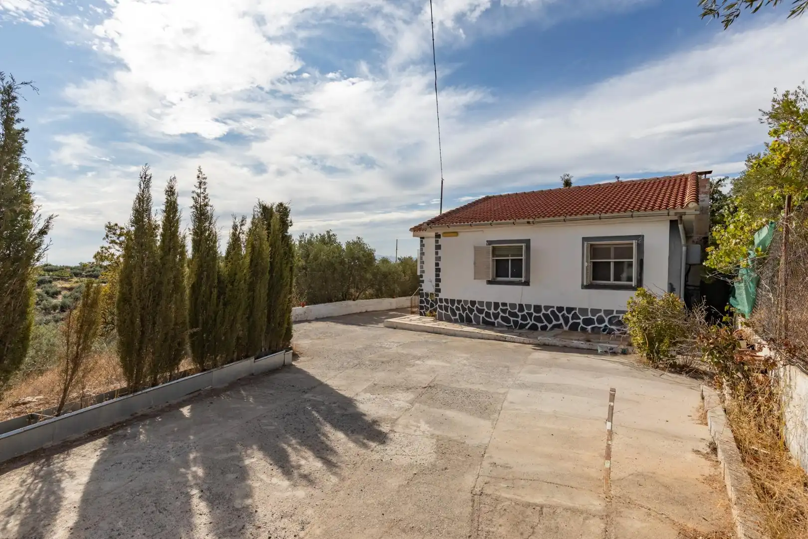 Vista exterior de Finca rústica en venta en Cogollos de la Vega con Jardín privado y Piscina