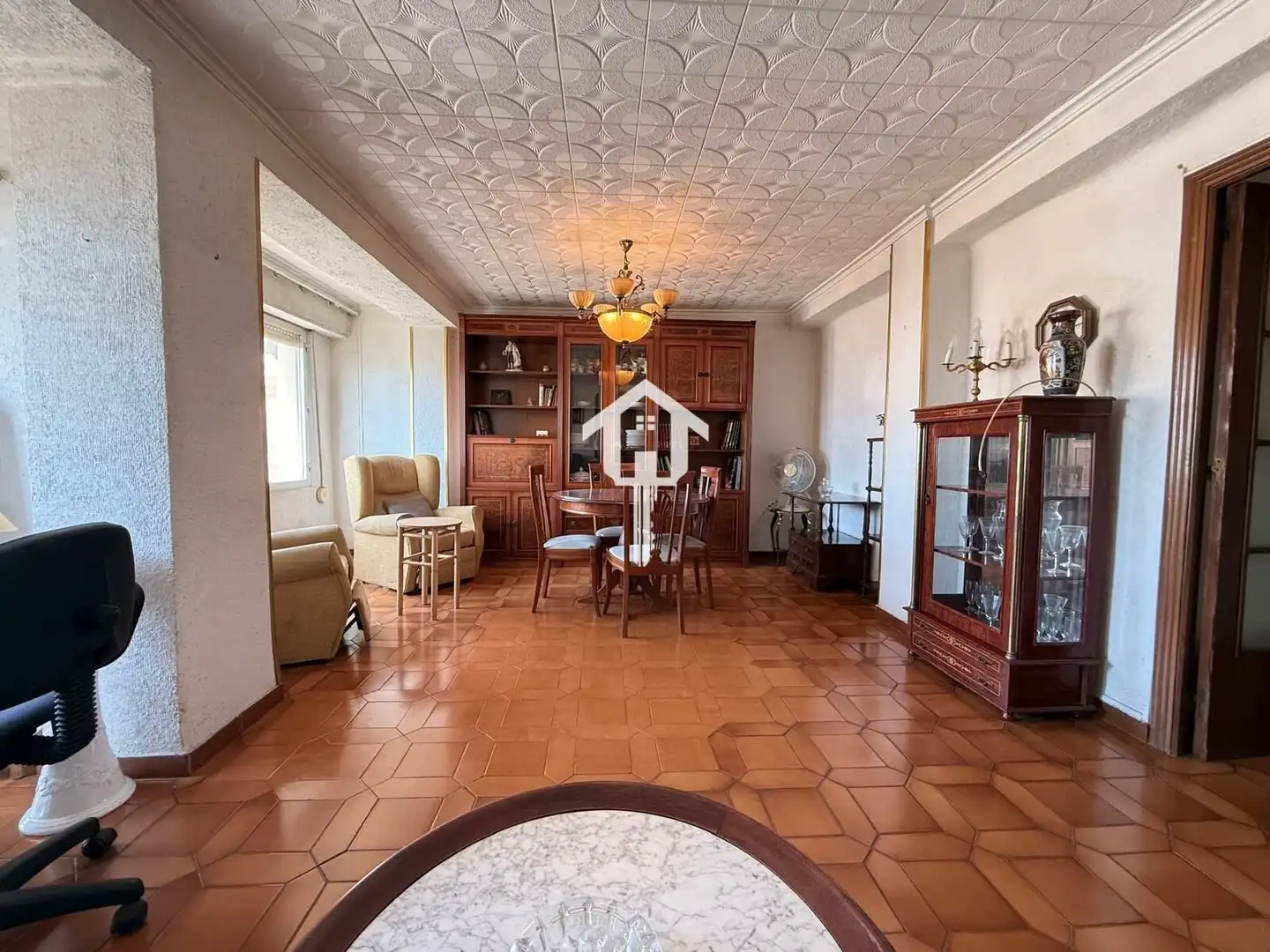 Sala de estar de Piso en venta en Alicante / Alacant con Amueblado