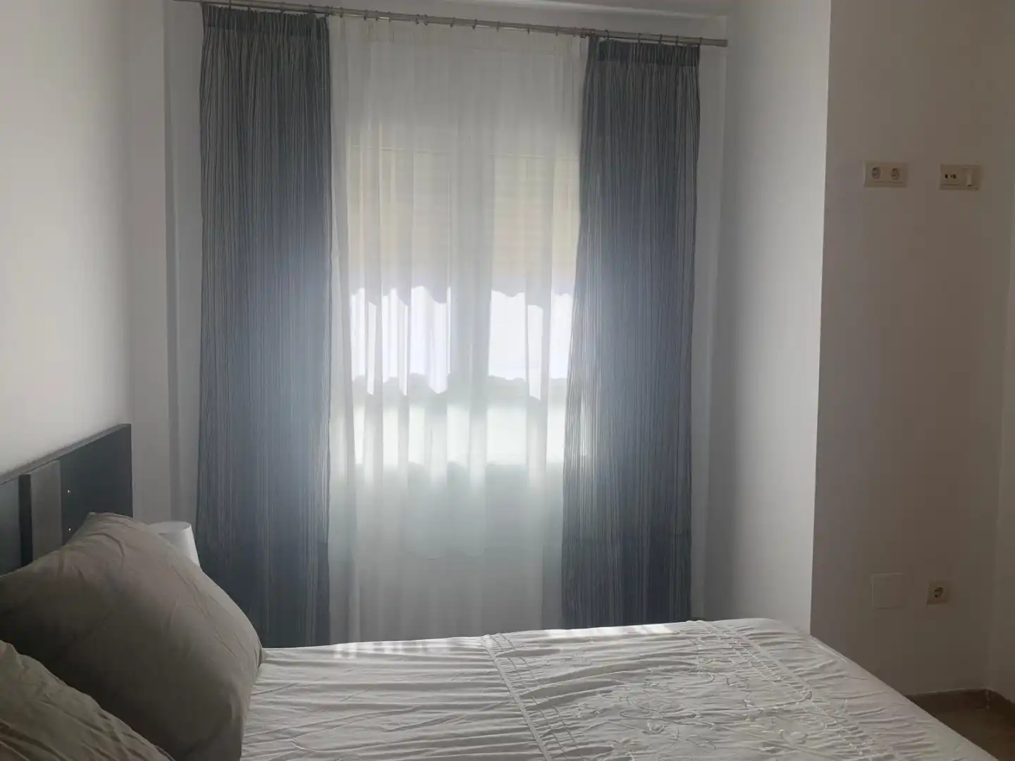 Schlafzimmer von Wohnung zur Miete in Málaga Capital mit Klimaanlage und Balkon