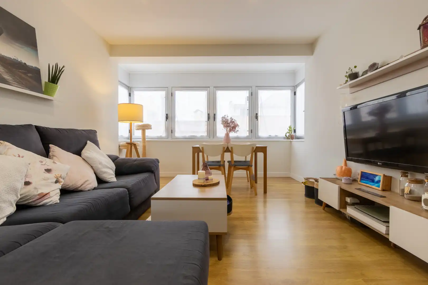 Living room of Flat for sale in Salou  with Parquet flooring and Oven