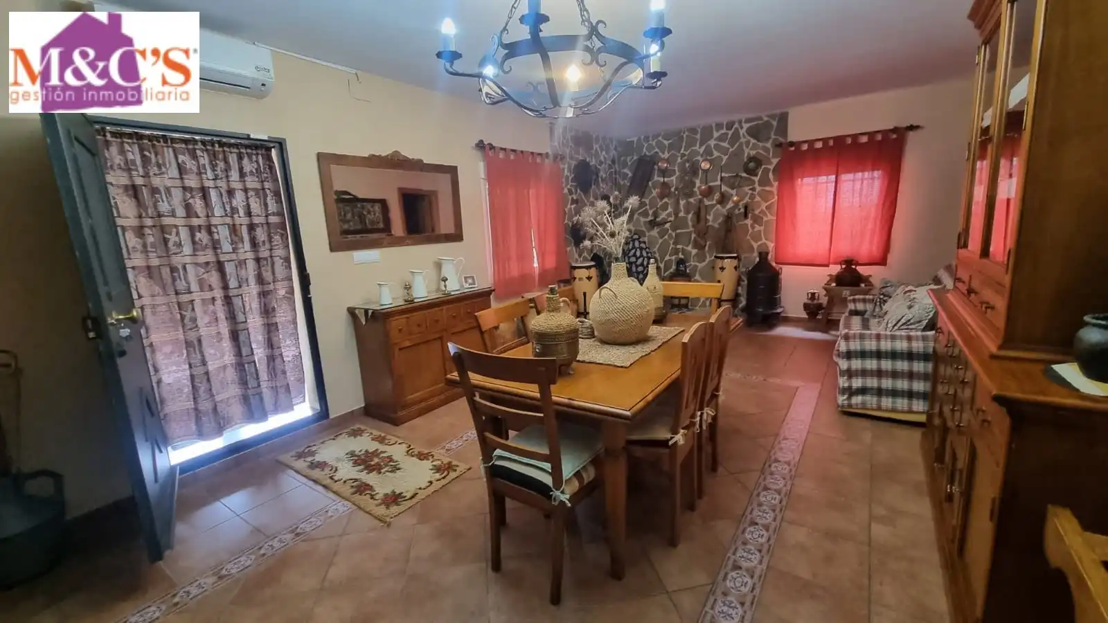 Dining room of Houses for sale in Hinojosas de Calatrava  with Air Conditioner, Heating and Private garden