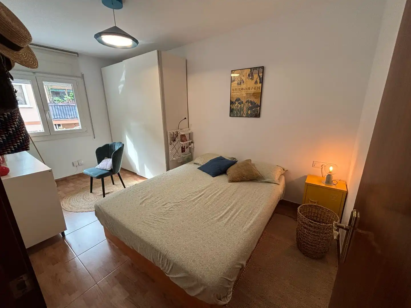 Dormitori de Pis en venda en  Barcelona Capital amb Aire condicionat, Terrassa i Balcó