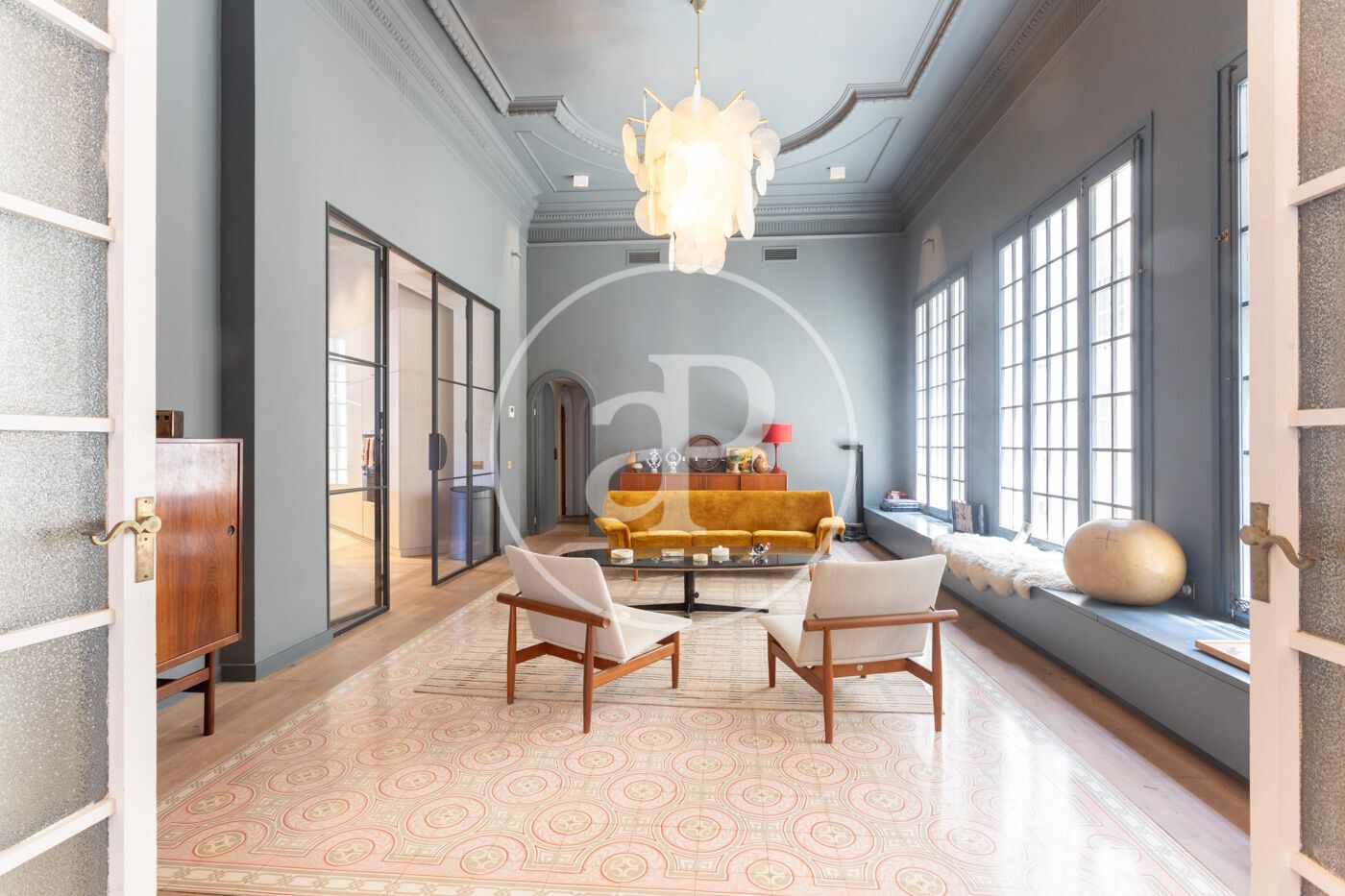 Living room of Flat to rent in  Barcelona Capital  with Air Conditioner, Heating and Furnished