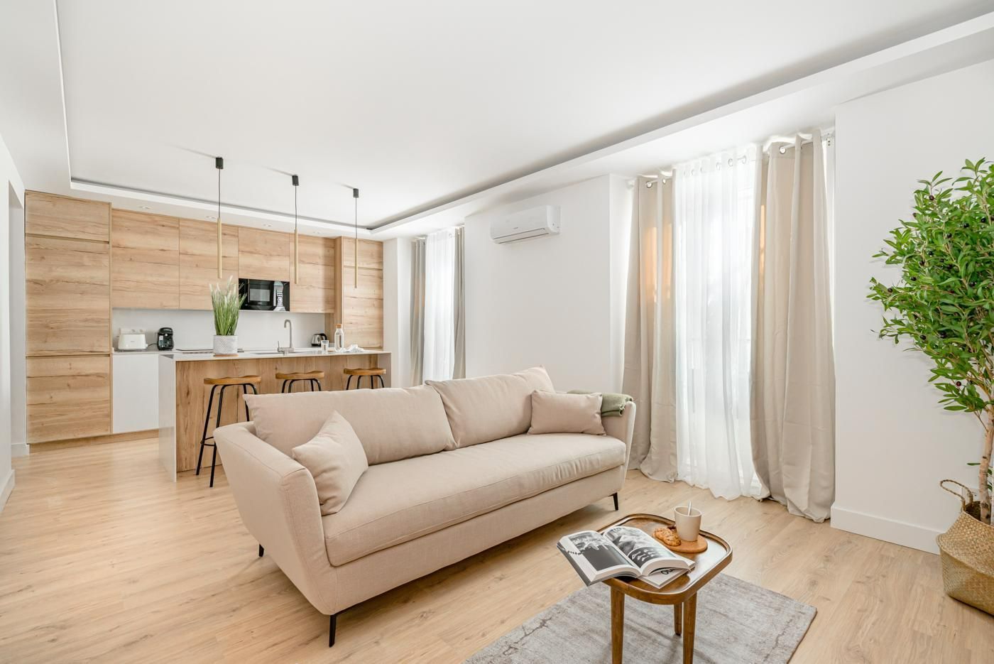 Living room of Flat for sale in  Madrid Capital  with Air Conditioner and Heating