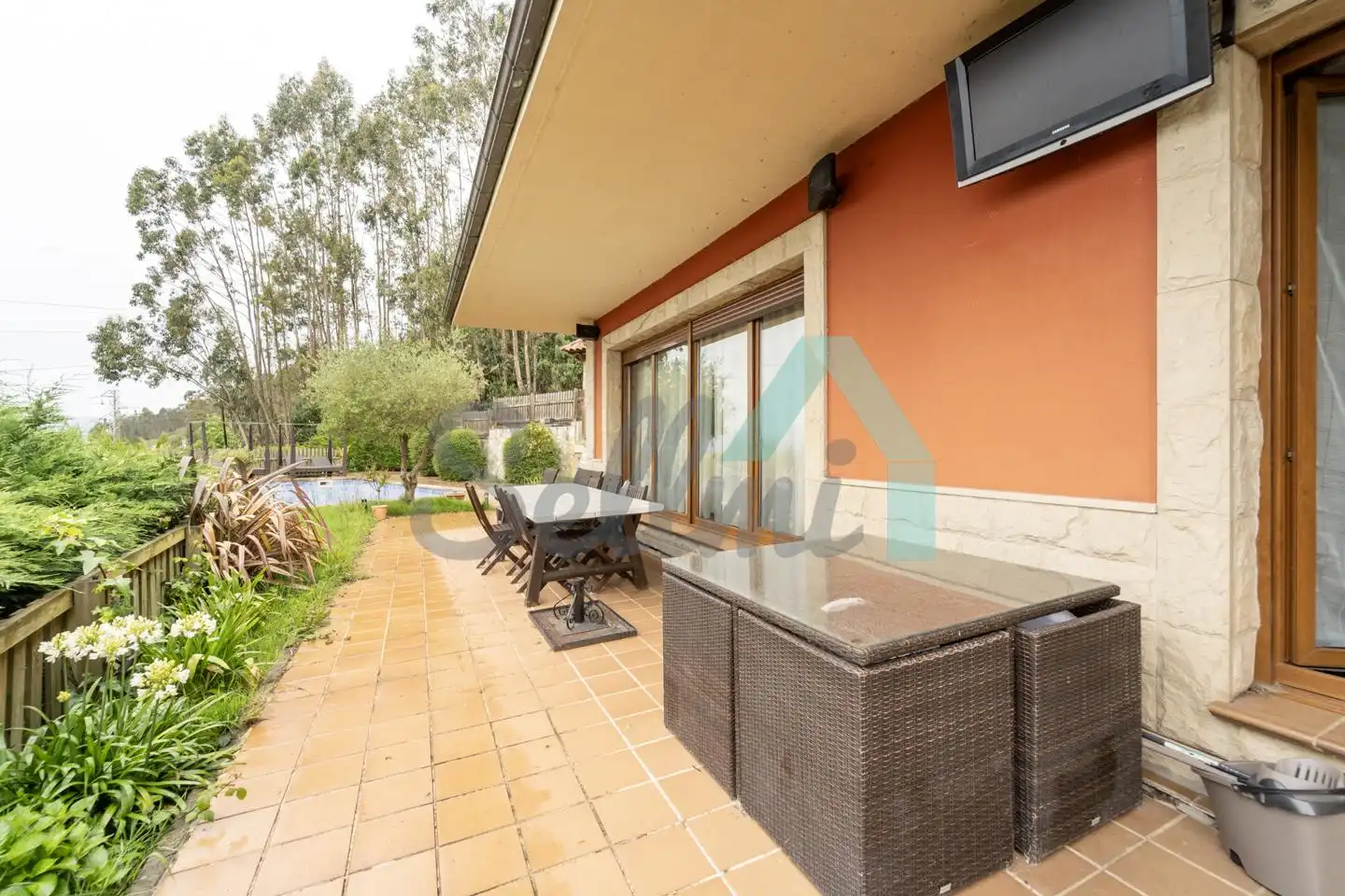 Terraza de Casa o chalet en venta en Oviedo  con Calefacción, Jardín privado y Parquet