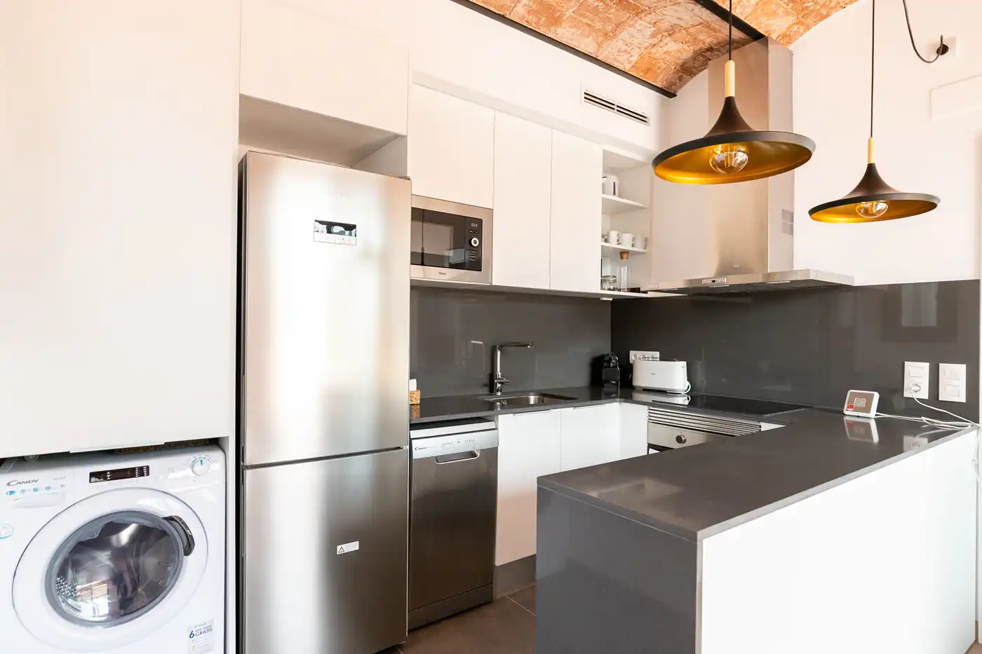 Cocina de Piso en venta en Barcelona con Aire acondicionado, Parquet y Terraza