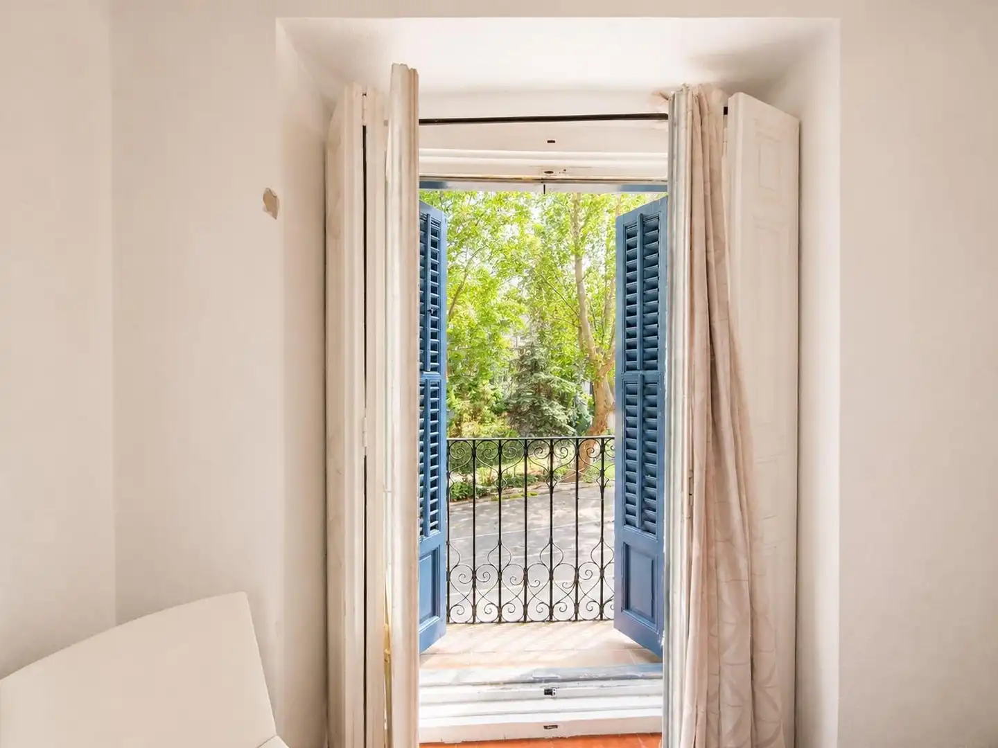 Terrasse von Wohnung zur Miete in Madrid mit Heizung, Möbliert und Balkon