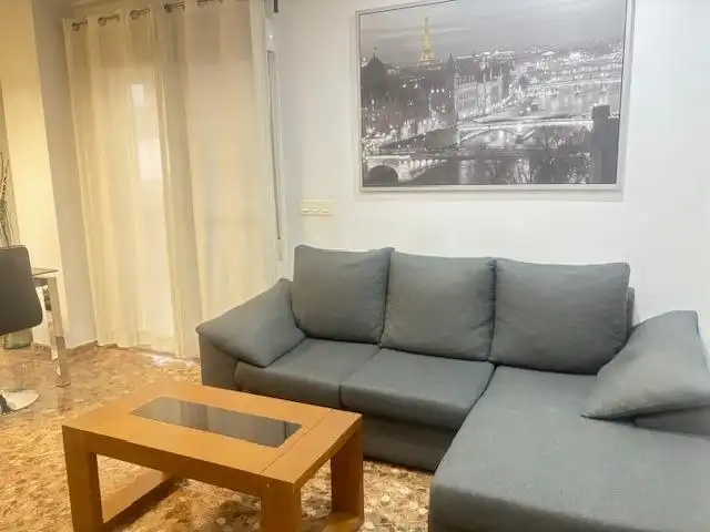Sala de estar de Piso de alquiler en Elche / Elx con Aire acondicionado, Amueblado y Balcón