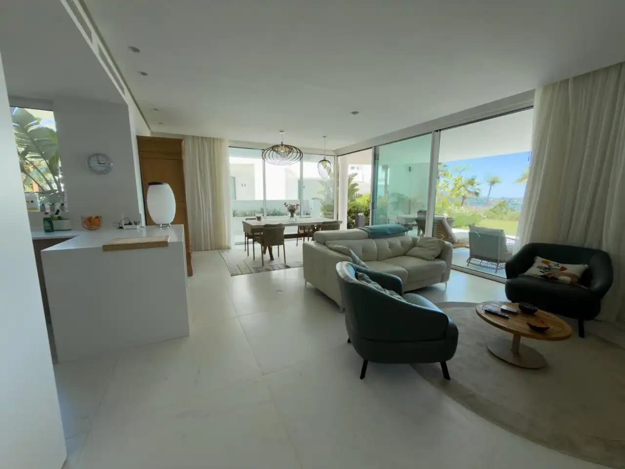 Sala de estar de Apartamento en venta en Ojén con Aire acondicionado, Calefacción y Jardín privado