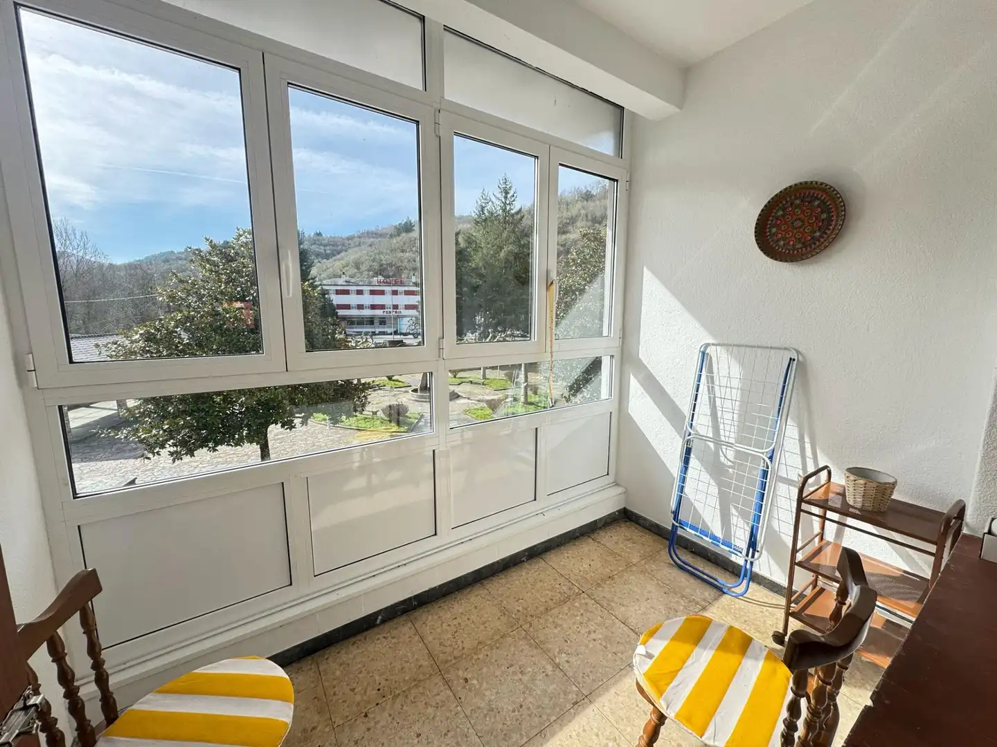 Balcony of Flat for sale in As Nogais   with Heating, Terrace and Furnished