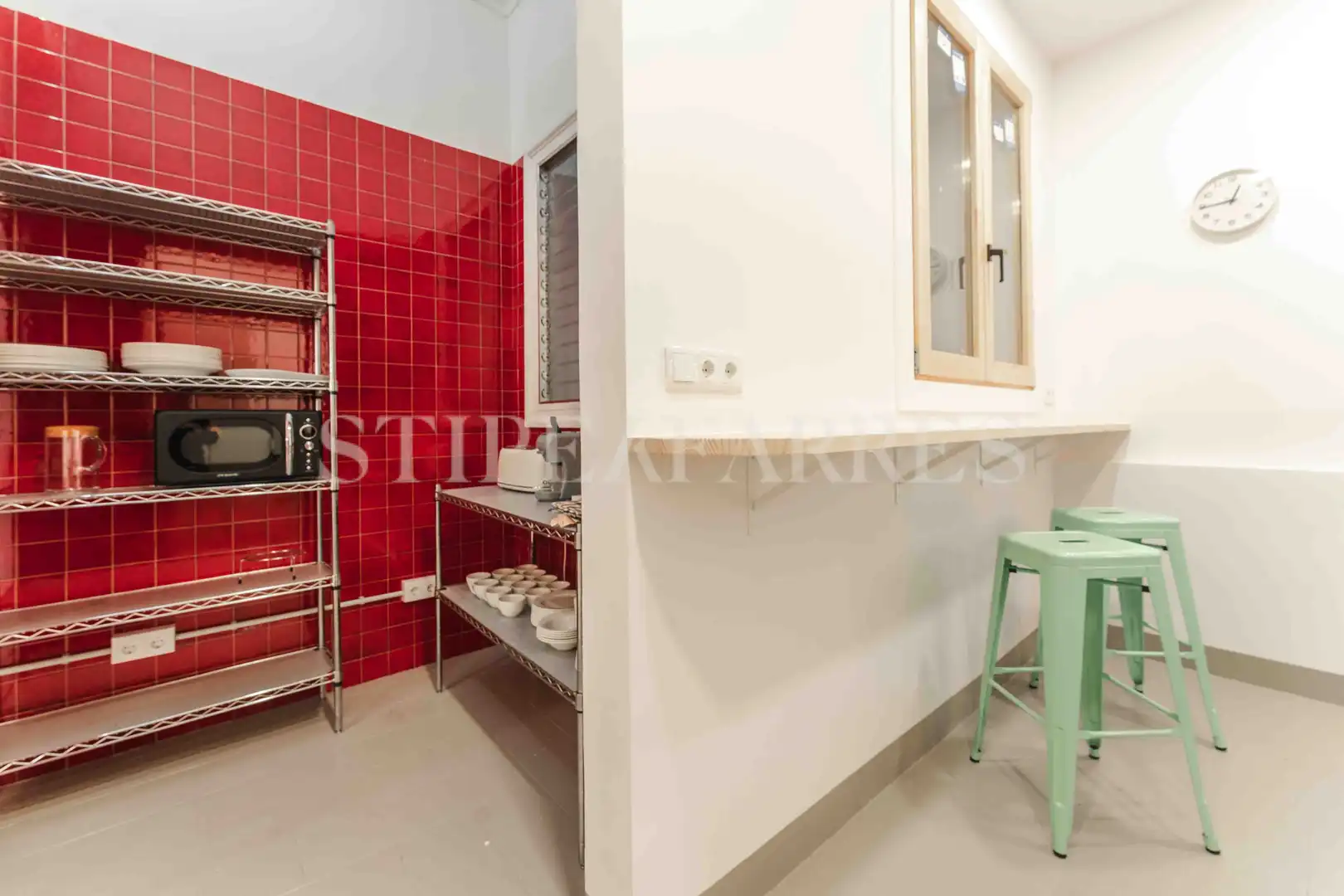 Cocina de Piso de alquiler en Barcelona con Aire acondicionado, Calefacción y Amueblado