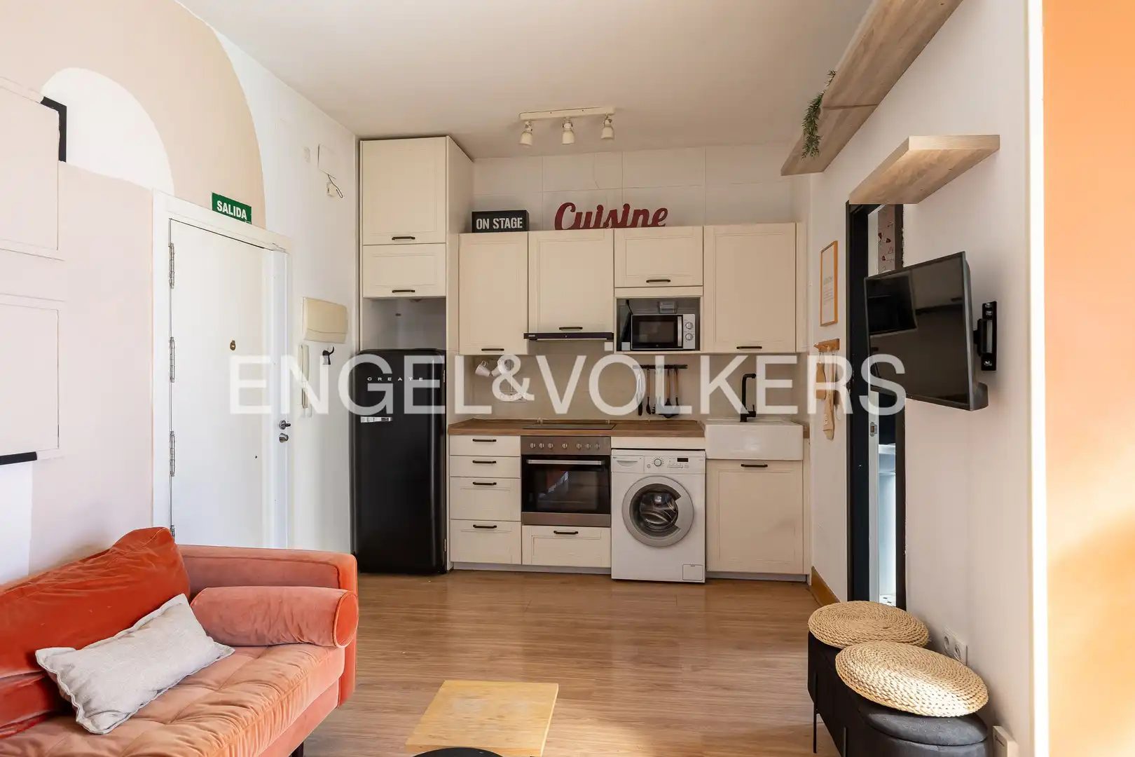 Cocina de Piso de alquiler en Madrid con Aire acondicionado, Calefacción y Parquet