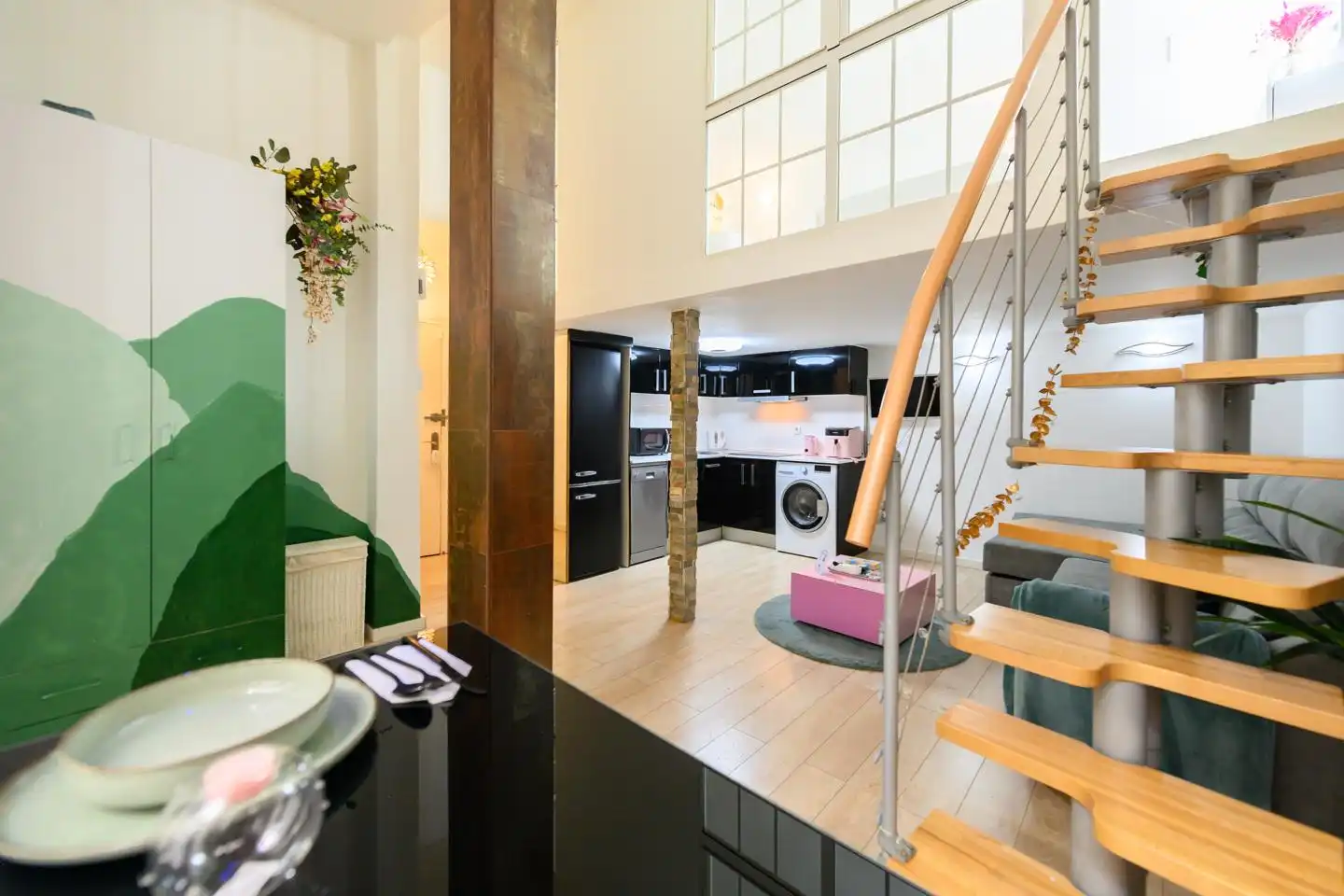 Küche von Maisonette zur Miete in Madrid mit Klimaanlage, Möbliert und Internet