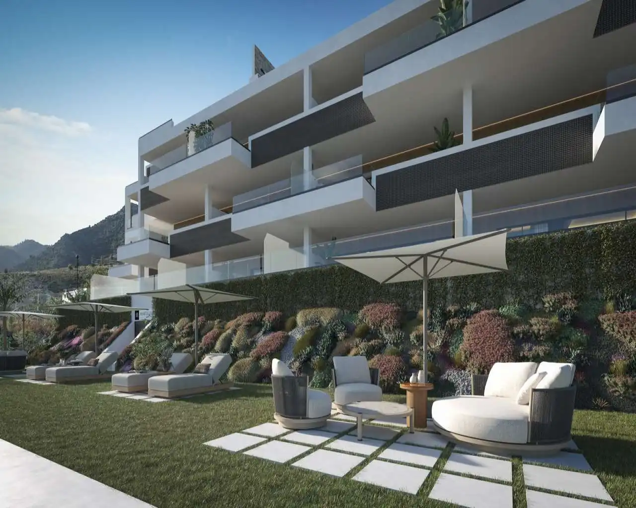 Terrassa de Apartament en venda en Benalmádena amb Aire condicionat, Calefacció i Jardí privat