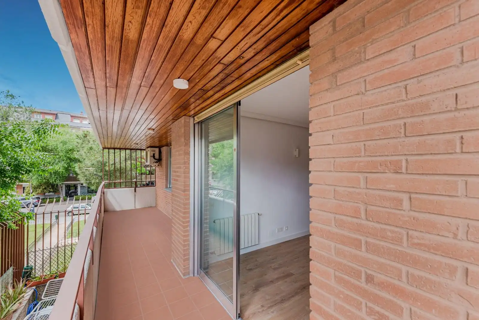 Balcony of Flat for sale in  Madrid Capital  with Air Conditioner, Terrace and Balcony