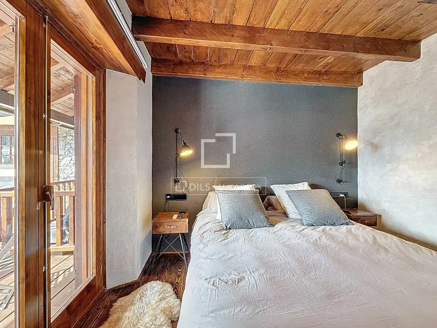 Bedroom of Flat for sale in Madrid  with Heating, Parquet flooring and Terrace