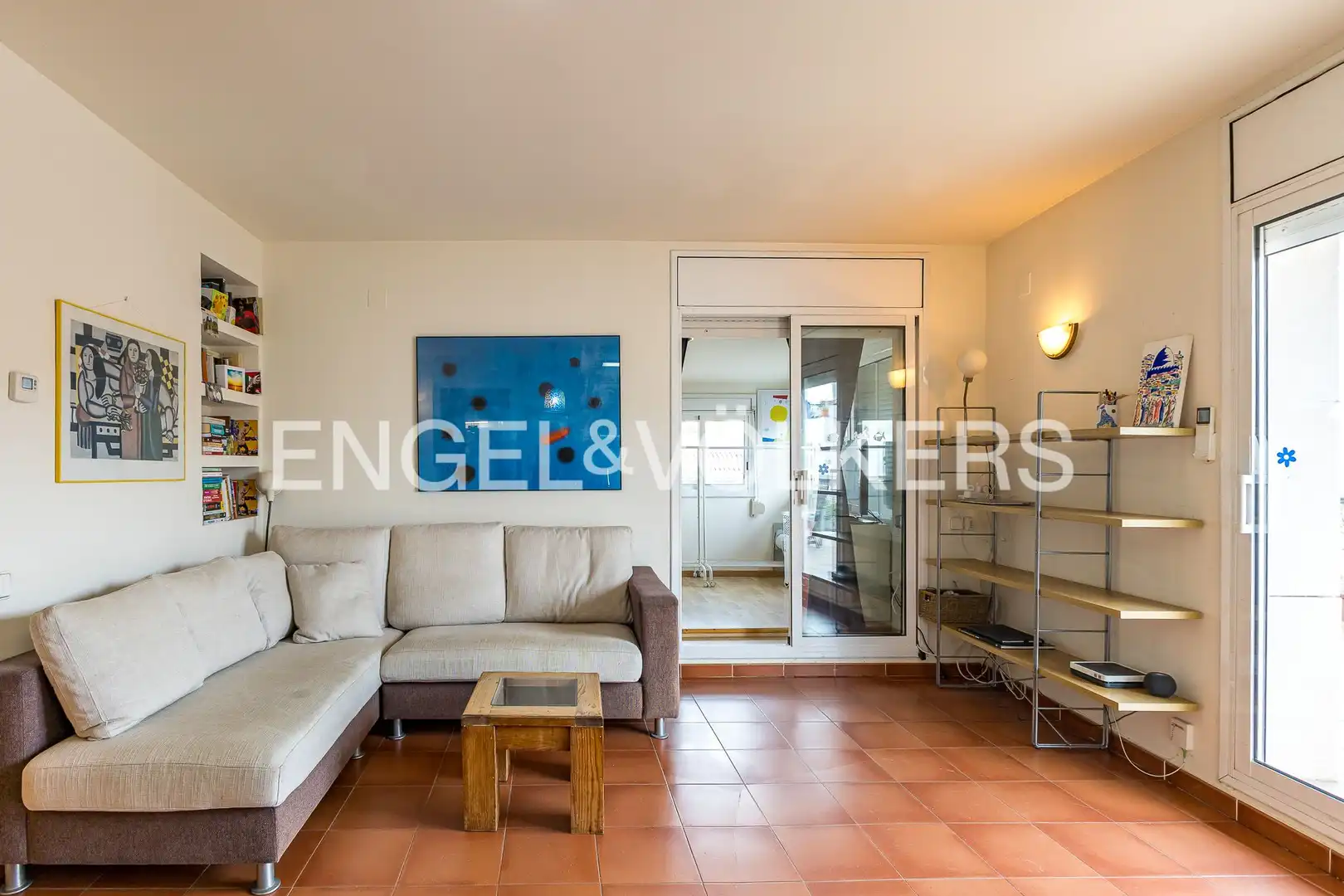 Sala d'estar de Àtic en venda en Sitges amb Aire condicionat, Calefacció i Terrassa
