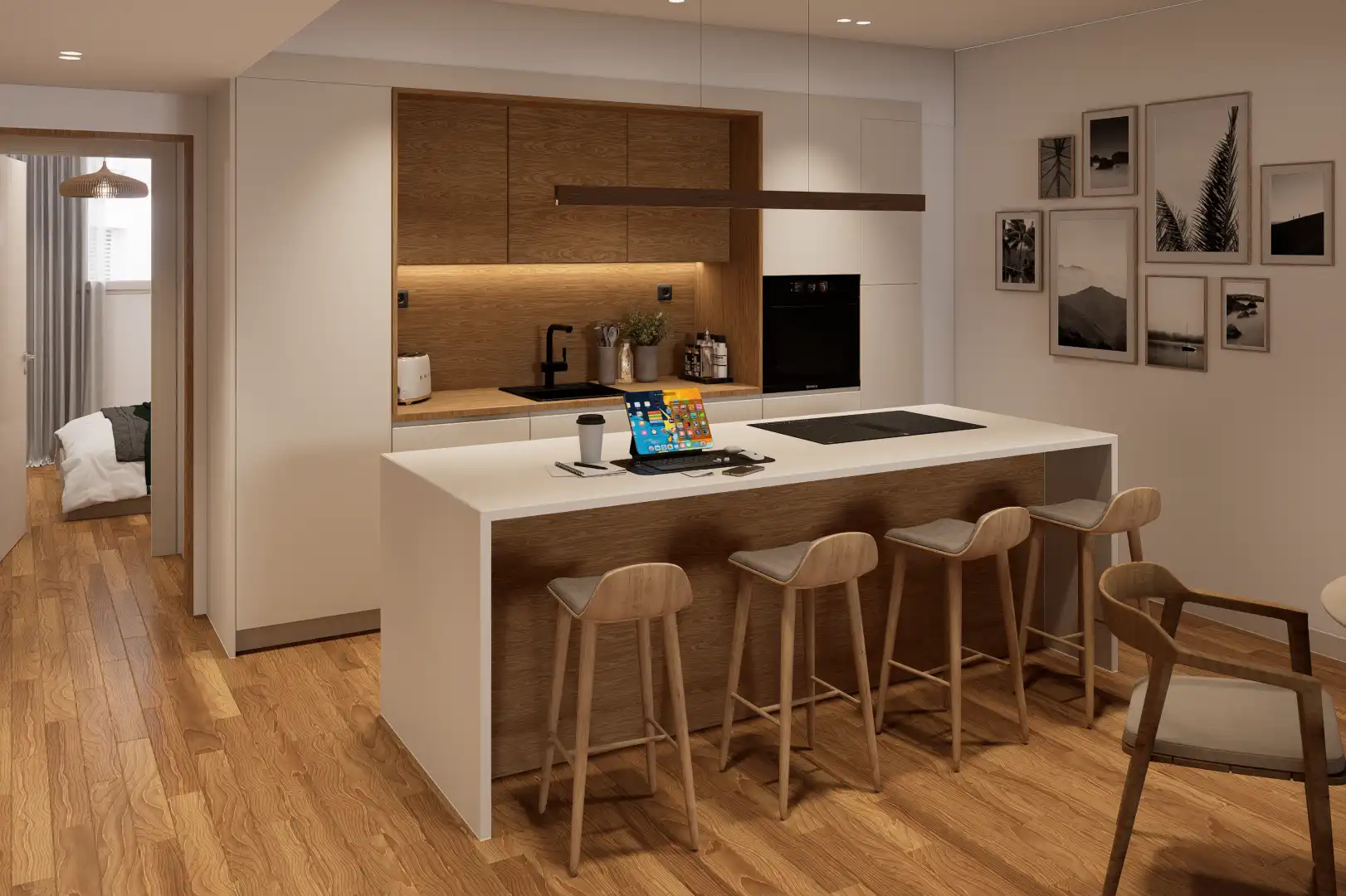 Kitchen of Flat for sale in Granada  with Air Conditioner and Heating