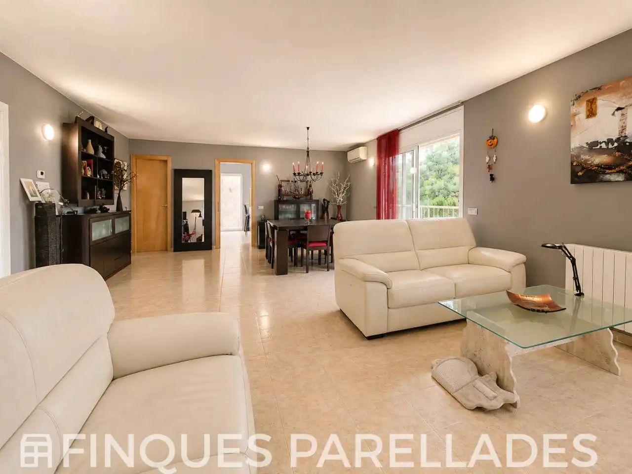 Living room of Houses for sale in Canyelles  with Air Conditioner, Heating and Private garden