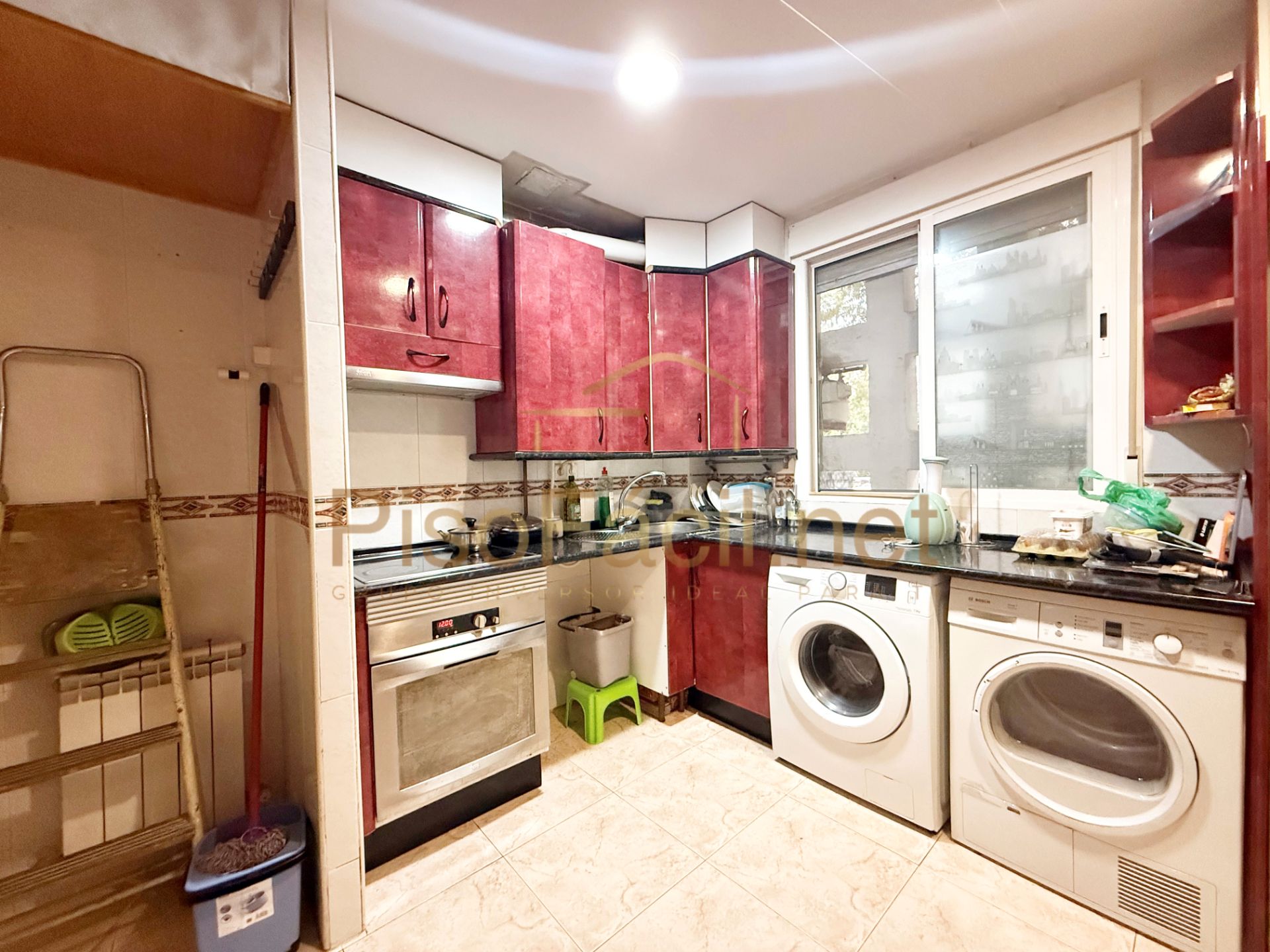Kitchen of Flat for sale in  Madrid Capital  with Air Conditioner and Heating