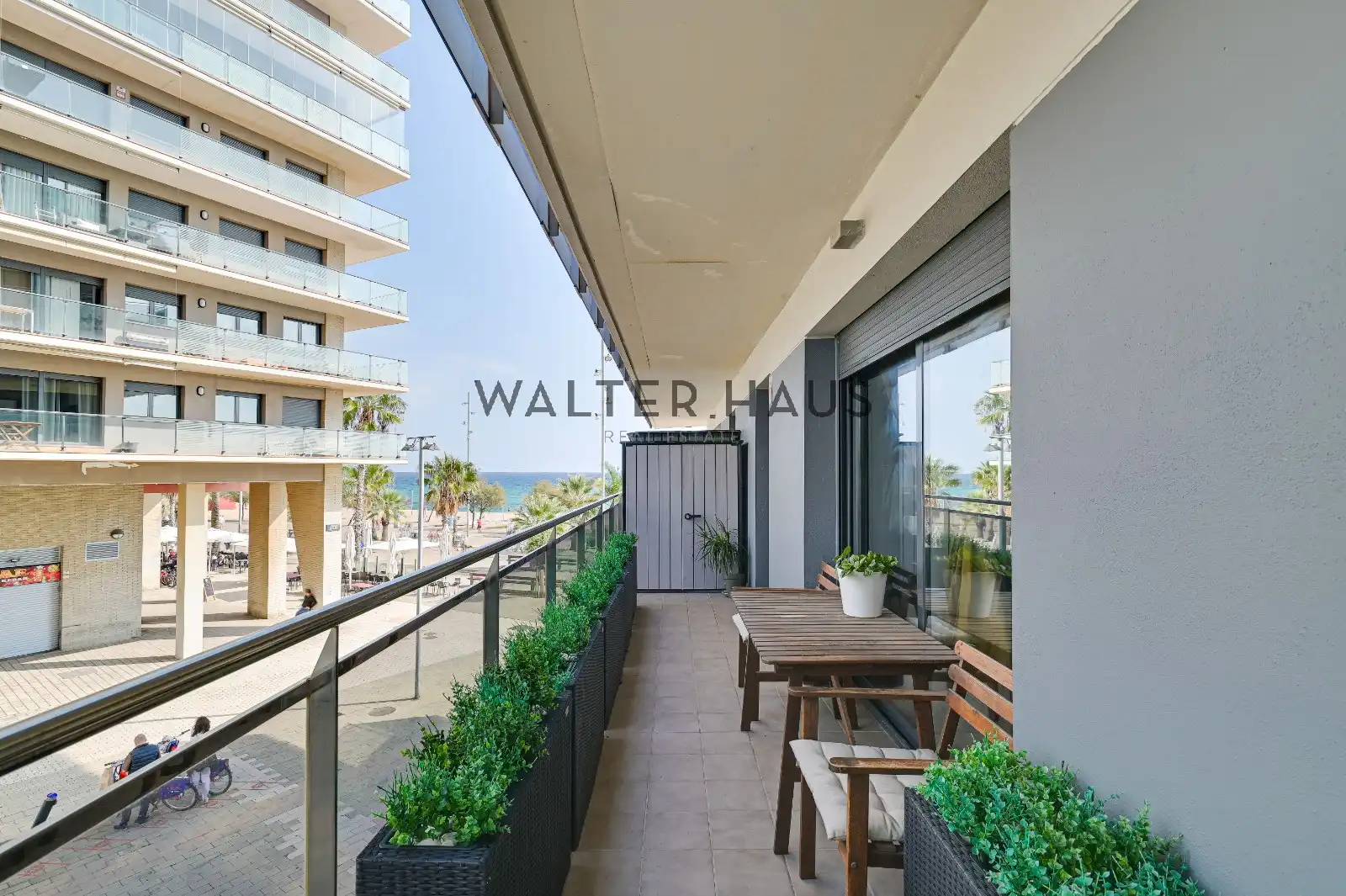 Terrace of Flat for sale in Badalona  with Air Conditioner, Heating and Private garden